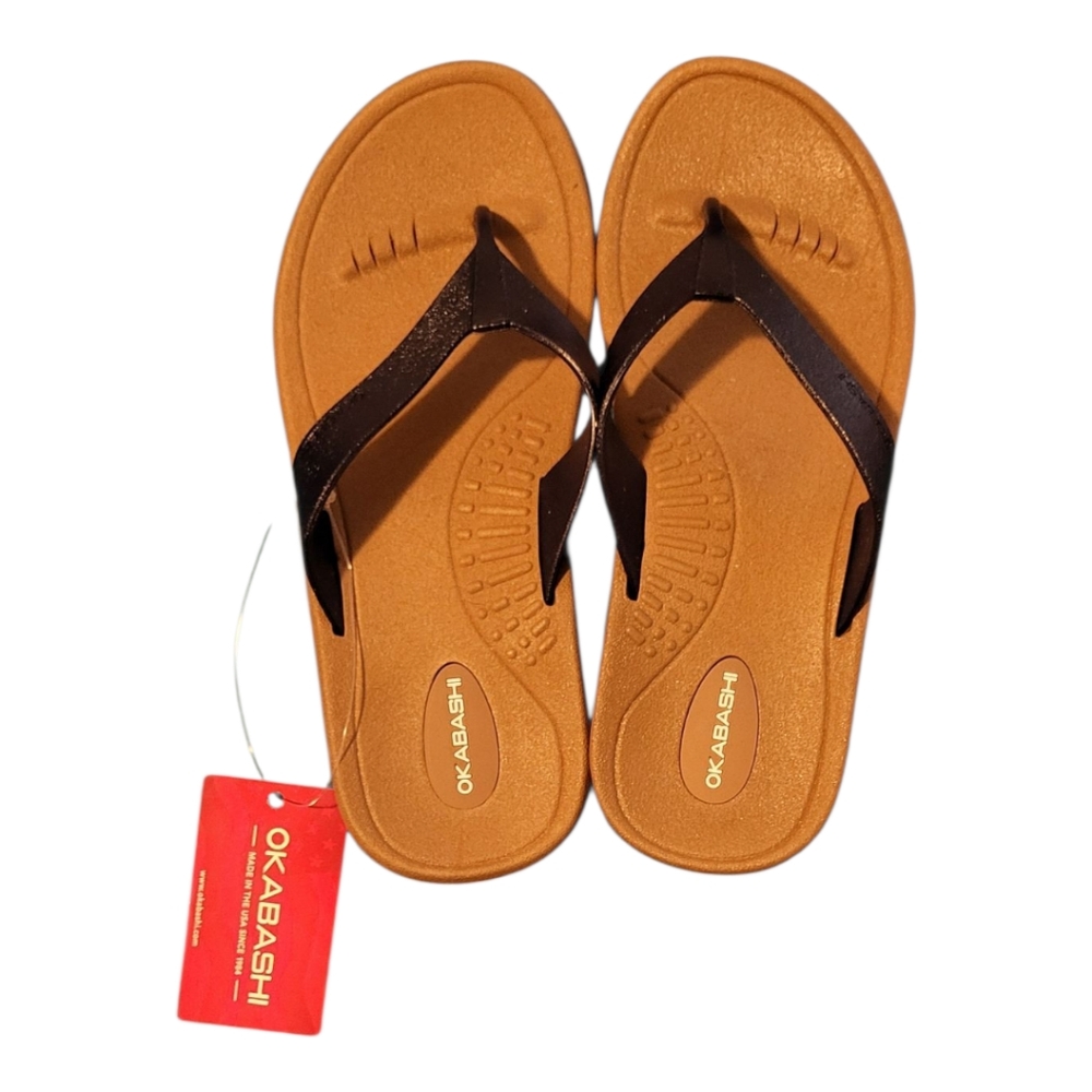 NWT Okabashi Breeze Flip Flop Sandals Size M
